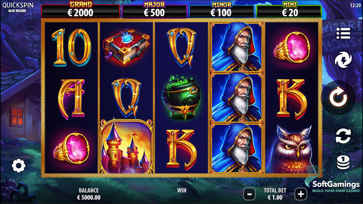 Testimonio de la tragamonedas Blue Wizard